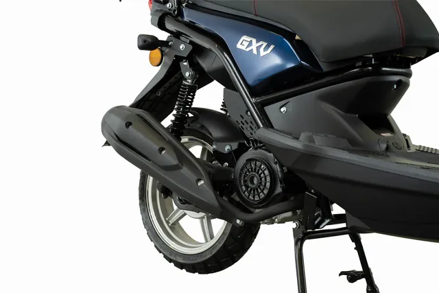 EVO GXV — uitlaat en achterwiel