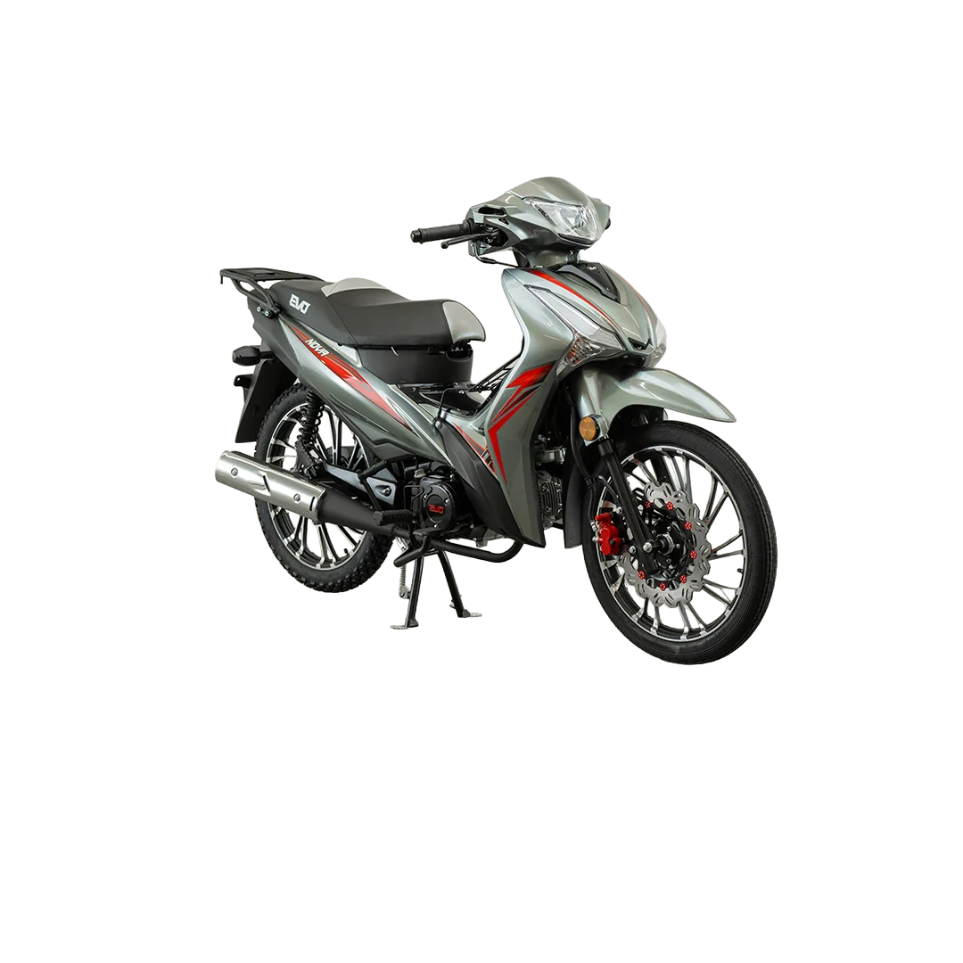 EVO Nova Gloss Grey — schuin van voren, rechterzijde